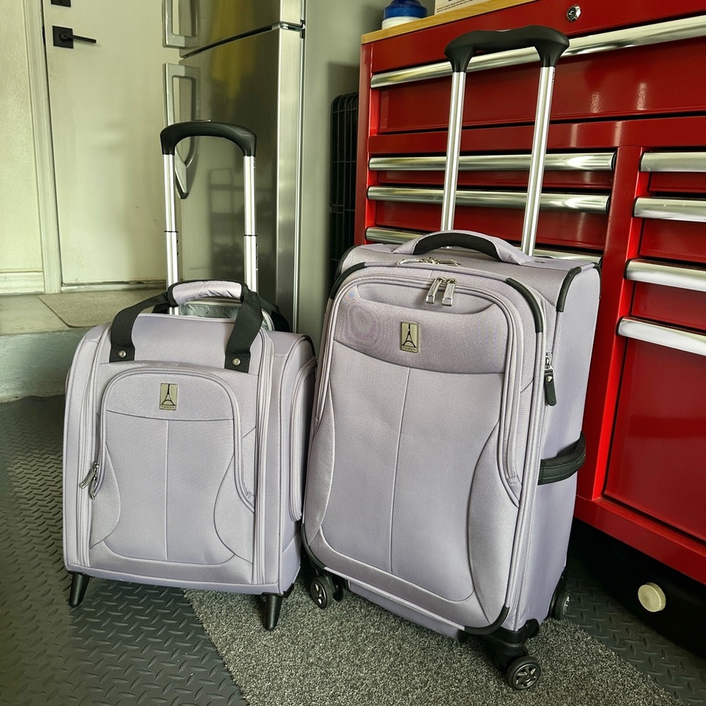 Carry On Spinner and Rolling Under seat luggage set